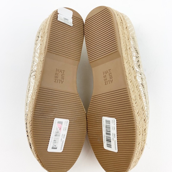 Naturalizer Thea light gold leather espadrille - Picture 6 of 8